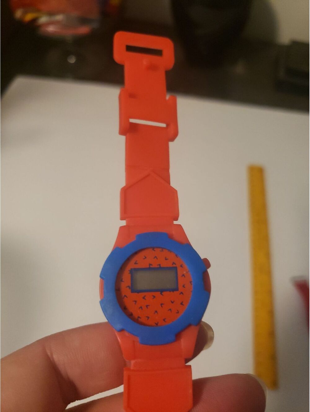 Spiderman Looking 1980s Watch